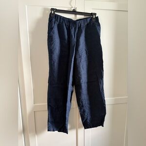 Quince 100% Linen Navy Pants Size Medium